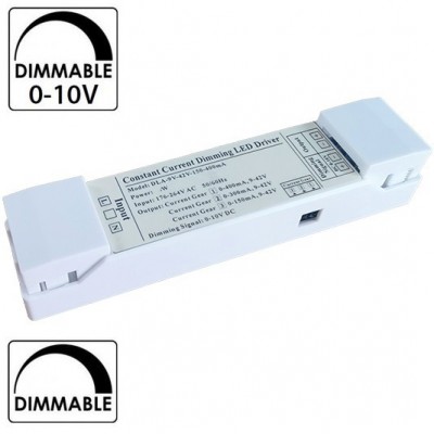 Dimmable Τροφοδοτικό LED 0-10V 12W 230V στα 9-42V 150-400mA